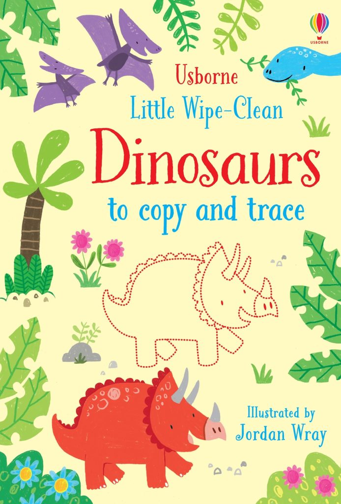 Little wipeclean Dinosaurs to copy and trace, Usborne Buzunarel.ro