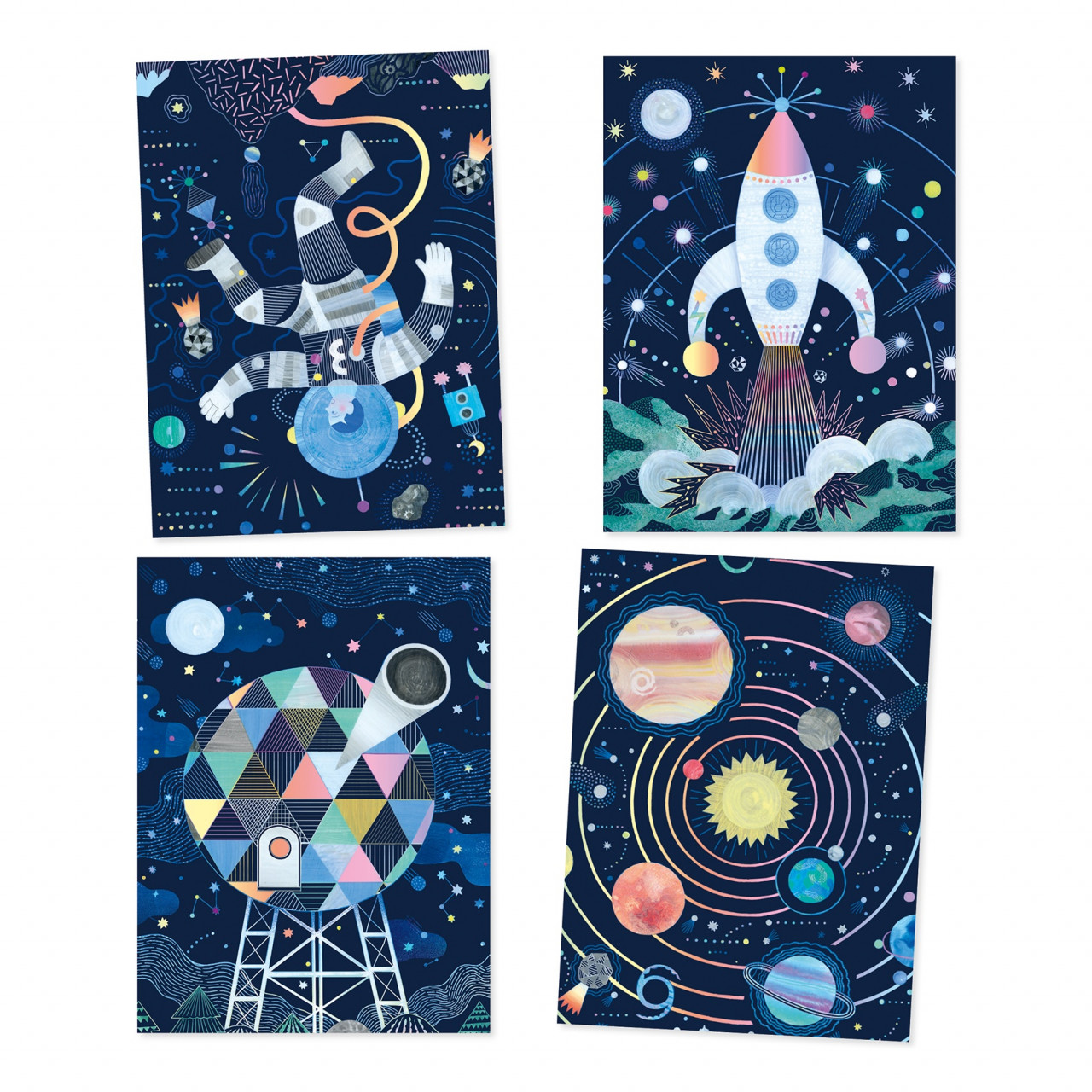Joc creativ de razuit Cosmos, Djeco - imagine 3