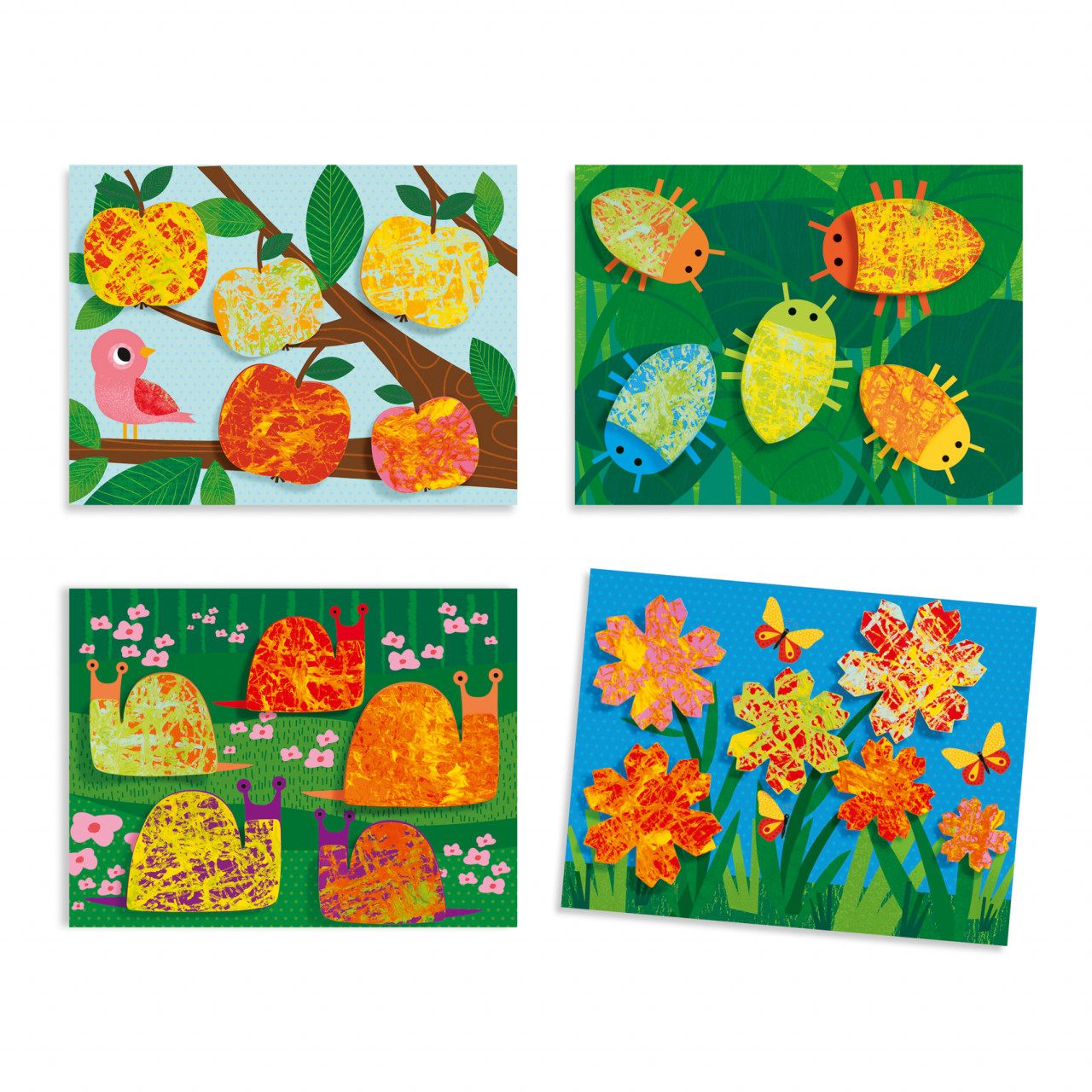 Joc creativ pictura cu bile din sticla Natura, Djeco - imagine 3