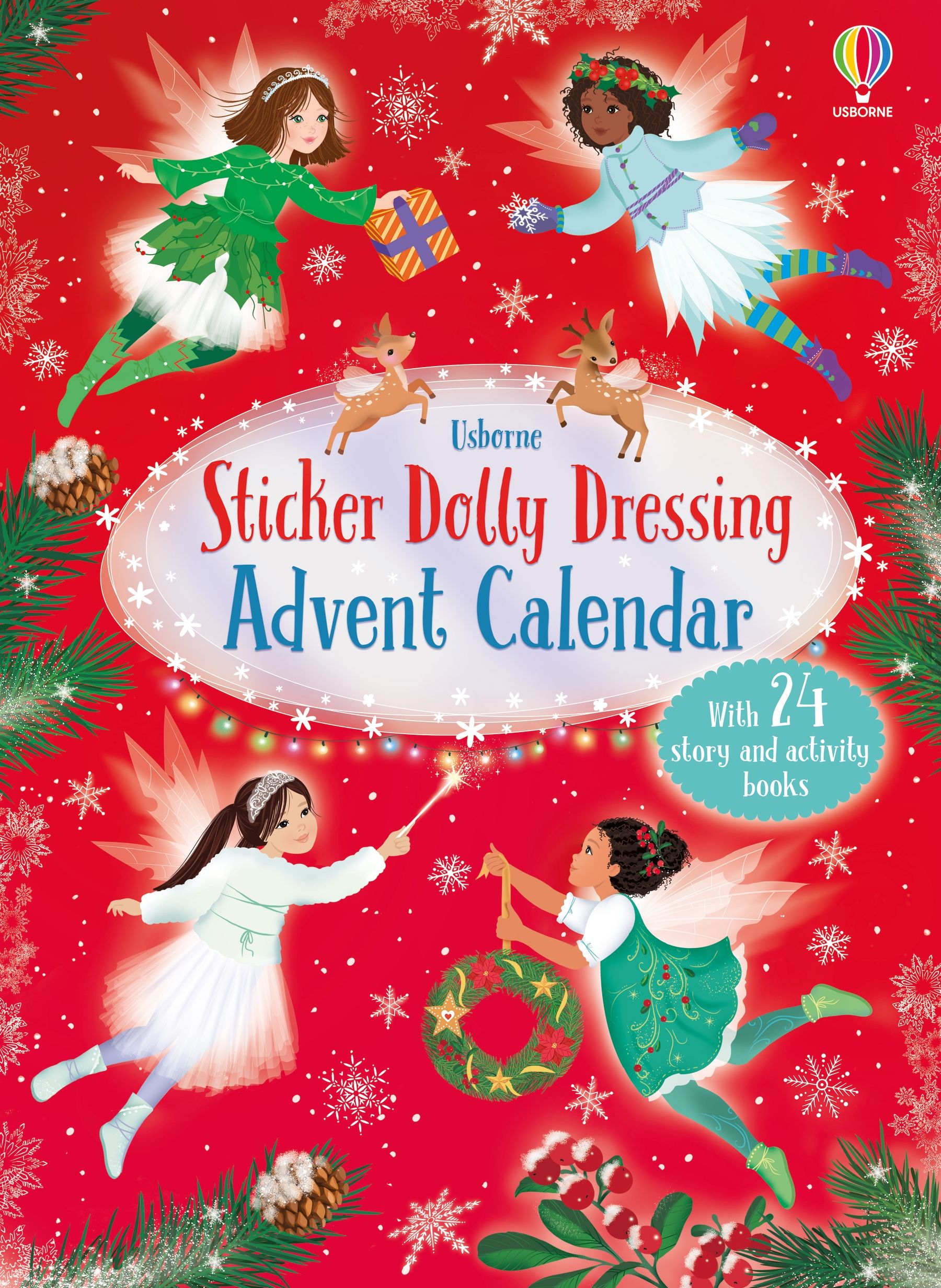 Calendar Advent Sticker Dolly Dressing, Usborne, 24 carti