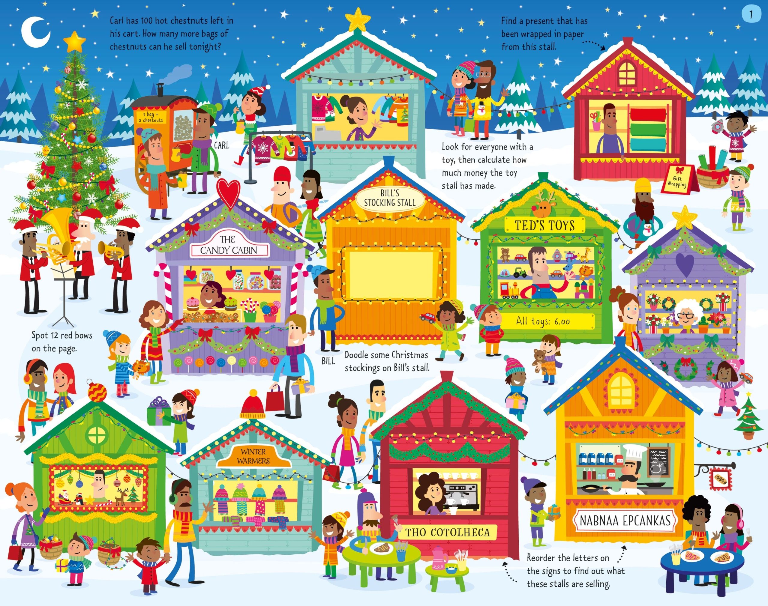 Christmas Activities, activitati de Craciun, Usborne - imagine 2