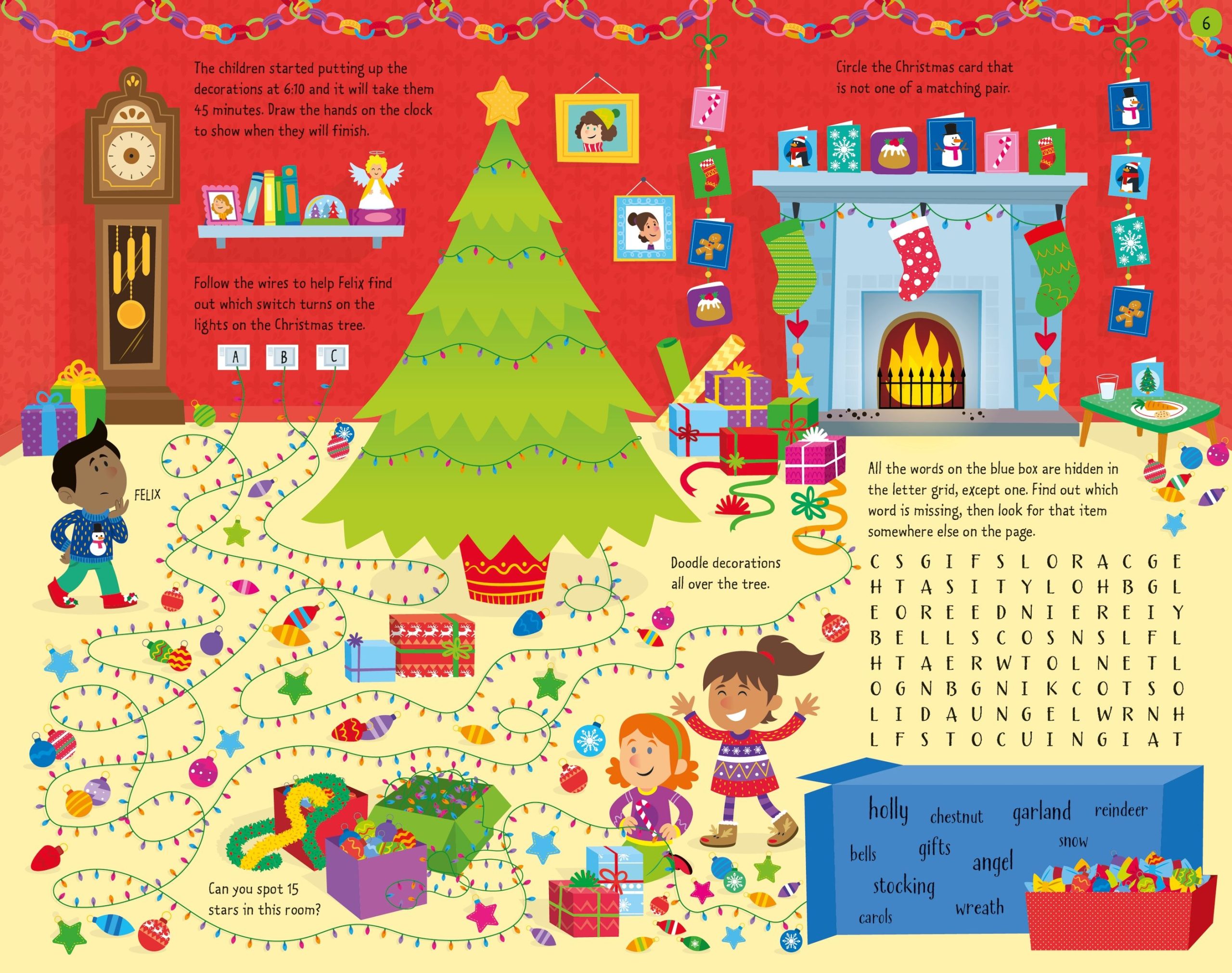 Christmas Activities, activitati de Craciun, Usborne - imagine 3